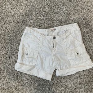 Joie White Cargo Shorts